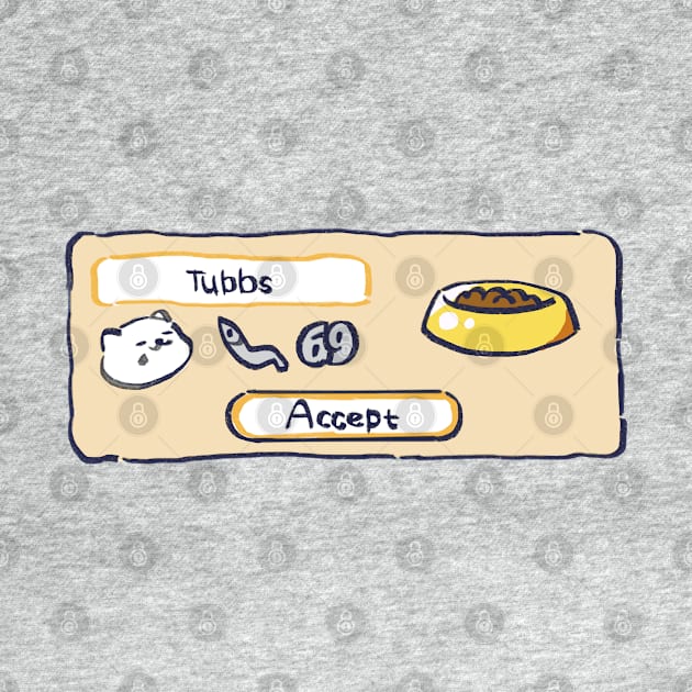 tubbs the cat with its hefty gift of 69 fish / kitty collector by mudwizard